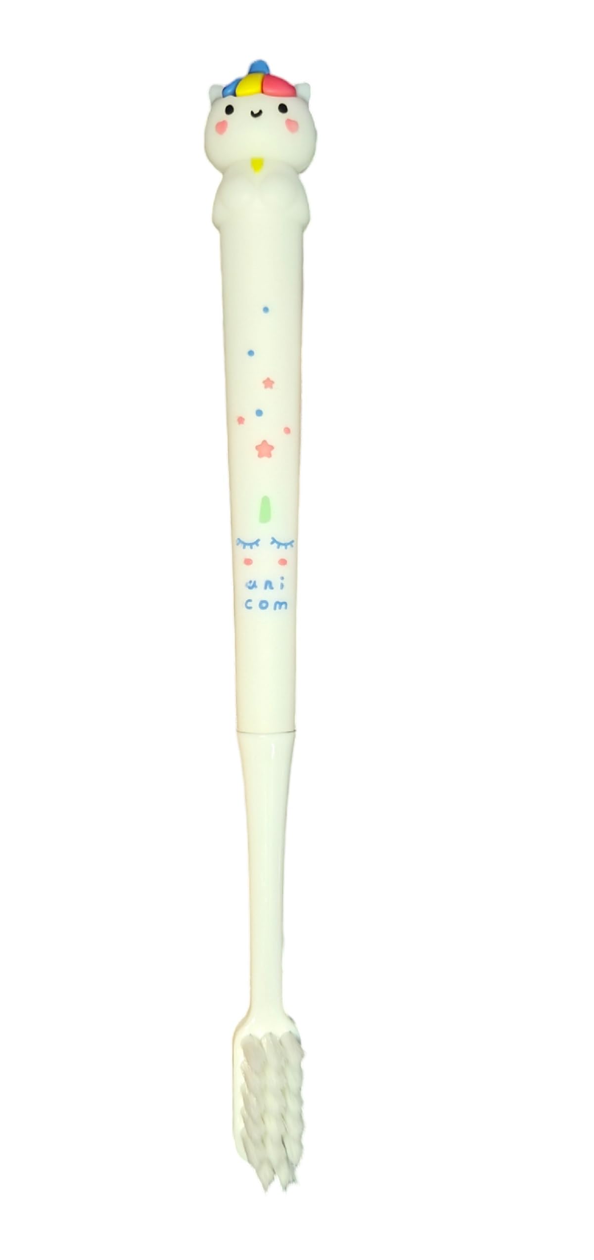 IndusBay® Kids Toothbrush with Storage Case, Unicorn Design Soft Tooth Brush, Extra Microfiber Soft Bristles Toothbrush for 3-6 Years old Children, Girls, White-image-14