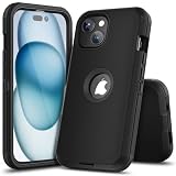 COOYA for iPhone 15 Case Full Body Drop Protection,6.1-inch Black