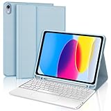 Angle de Vision Réglable: Le Clavier Sans Fil Bluetooth pour iPad 11/10ème est détachable et facile à utiliser. iPad 11/10ème coque pour soutenir la tablette dans trois angles de vue différents en mode paysage, Parfait pour travailler, écrire ou regarder des vidéos au bureau, à l'école, en voyage et à la maison.