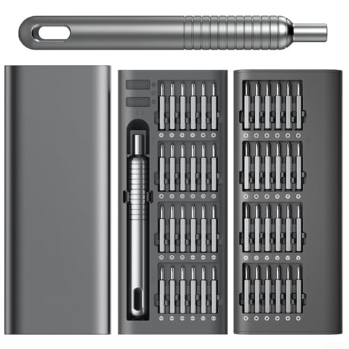 51 in 1 Pr&auml;zisions-Schraubendreher-Set mit magnetischen Bits f&uuml;r effiziente Reparaturen an Handys, Laptops, PCs und Elektronik mit kompaktem Aufbewahrungskoffer