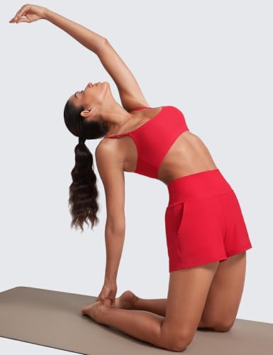 Image of CRZ YOGA Butterlift Linerless Shorts 3 inch | High Waisted, Buttery Soft, Comfy, Yoga, Casual, Pockets, for Women