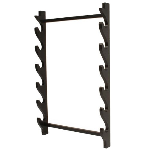 Présentoir de sabre mural WS-113 par 6 pour décoration de salon et dojo