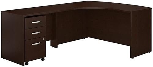 Miniatura 9 de Bush Business Furniture SRC007HCLSU Series C Escritorio en forma de L para zurdos con archivador móvil, Hansen Cherry hansen cherry,Cereza