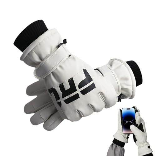 Generico Guantes De Nieve | Guantes De Invierno Cálidos Impermeables,Manoplas Pantalla Táctil para Ciclismo Hombre Mujer Conducción al Aire Libre Esquí