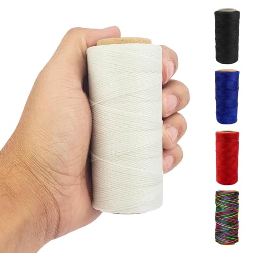 Cordão Encerado - 1mm Fio Cordone - 100 Metros - Nybc Branco - Nº: 101