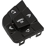 Front Left Steering Wheel Switch Button Cover Replacement for Land Rover Discovery Sport 2015-2019 Car Trim Frame Panel Accessories Replace # LR095537/ LR095540