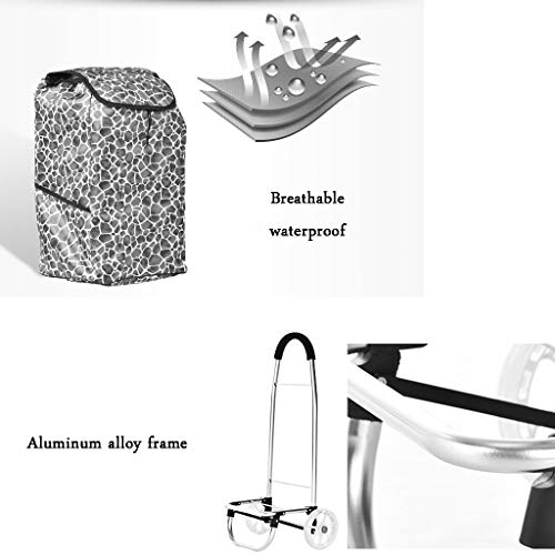 LDBDASA Bequemer Warenkorb Warenkorb Kleine Warenkorb Alte Klappwagen Trolley Trailer Trolley Auto Ziehen Waren Home… – Bild 6