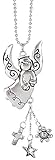 ANGEL Silver Car Charm Ornmament with Dangles