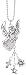ANGEL Silver Car Charm Ornmament with Dangles