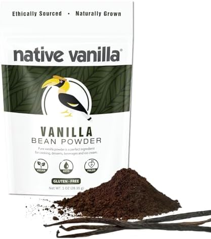 Pure Vanilla Bean Powder - 1oz - No Fillers - Unsweetened -Native Vanilla