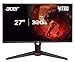acer Nitro XV270U F3 Gaming Monitor 27 Zoll (69 cm Bildschirm) WQHD, IPS, 320Hz, bis zu 0.5ms (GtG), DP 1.4, 2xHDMI 2.1, höhenverstellbar, drehbar (Pivot), FreeSync Premium