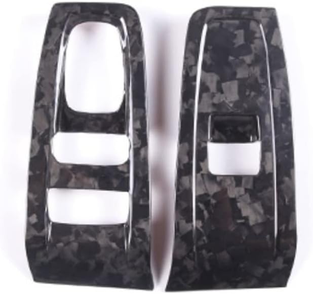 New Protective Carbon Fiber Window Control Covers Compatible with Toyota GR86 2022-2023 (Forged)