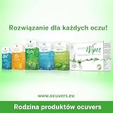Ocuvers Wipes: Klinicznie sterylne chusteczki do oczu z aloesem i kwasem hialuronowym przeciwko suchym, zmęczonym, swędzącym oczom, zapaleniom lepkości, zapaleniom powiek i usuwaniu makijażu