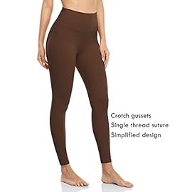 HeyNuts Pure&Plain 7/8 Athletic Leggings for Women, Buttery Soft Tummy Control Workout Pants 25”
