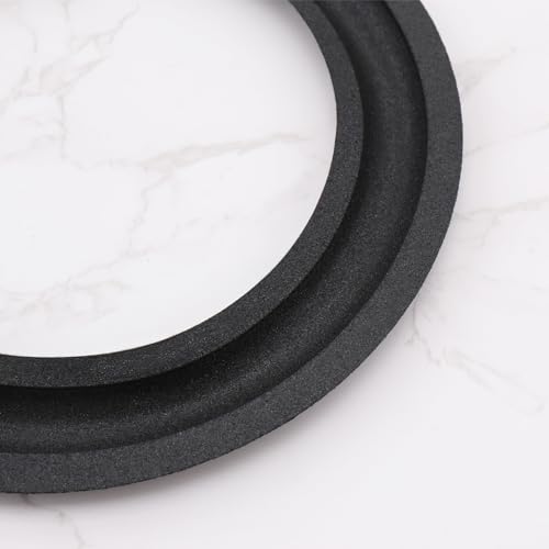 ECSiNG Lautsprecherumrandung, Ersatzteil, 16,5 cm (6,5 Zoll), Innendurchmesser 106 mm, Außendurchmesser 152,7 mm, für Lautsprecher-Reparatur, DIY, Schwarz, 4 Stück