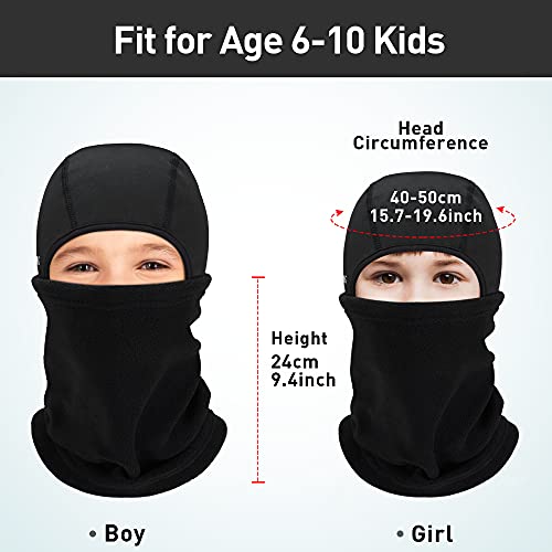 Arcweg Passamontagna Balaclava Invernale Maschera da Sci per Bambini Ragazzi Ragazze Cappuccio Antivento Traspirante Passamontagna Antistatico Moto Calda Elasticità Antivento - Image 7