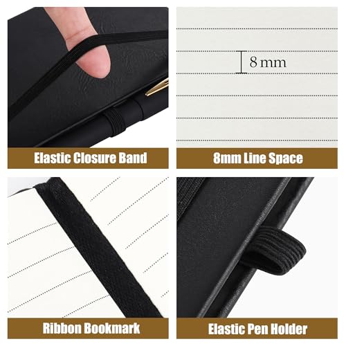 A6 mini carnets lignés avec porte-stylo pour ne plus jamais perdre vos notes - 3