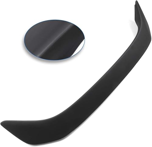 Miniatura 5 de Aintier 1 alerón trasero de ABS compatible con Honda Civic Coupe 2001-2005 para Honda Civic Coupé negro mate con tercera luz de freno, cola trasera