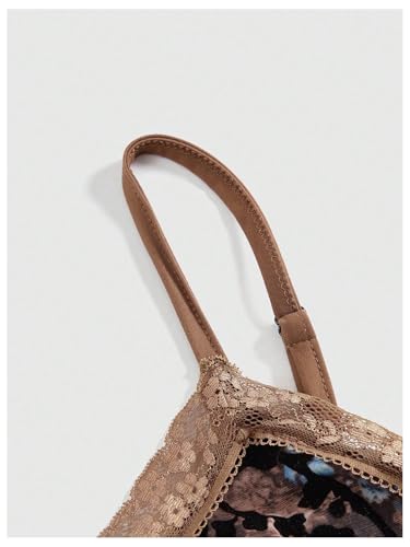 Verdusa Women's Y2K Crop Tops Babydoll Lace Cami Floral Goth Sexy Ruffle Tank Tops4