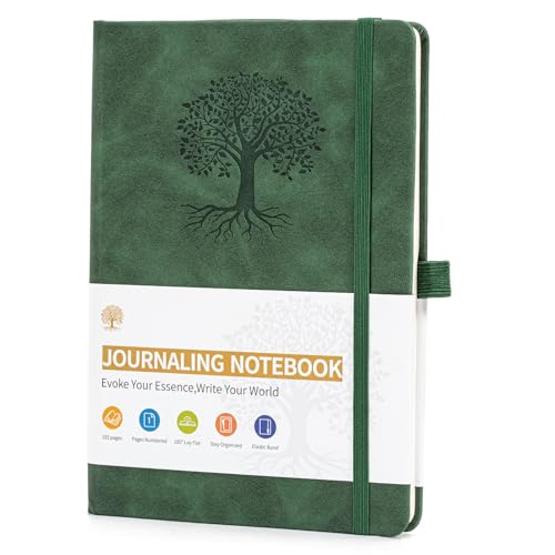 Zoruam Notebook A5 Tree of Life Leather Journal for Men Hardback 200 Pages