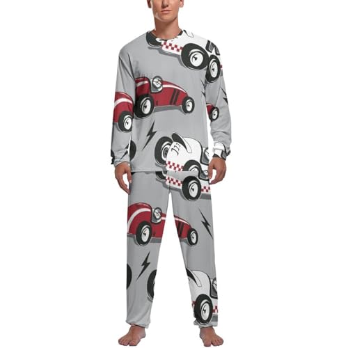 Pijama Homme Haut et Bas Manche Longue - Ensemble de Nuit Confortable