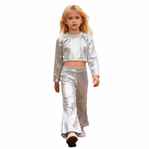 Tenue de spectacle fille confortable et ajustable à sequins