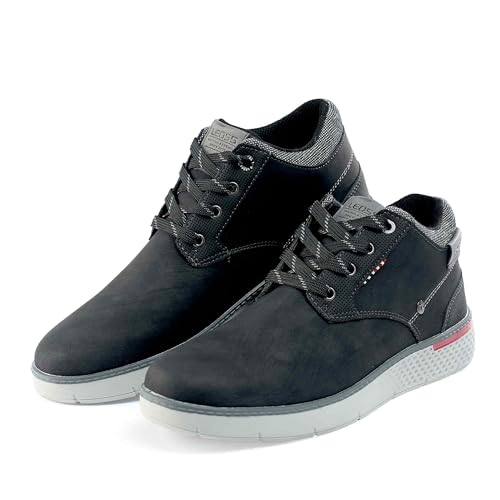 Basket montante homme cuir business pour marcher sans douleur