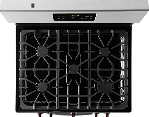 Ffgf3054Ts 30 Gas Range With 5 Burners 5 Cu. Ft. Oven Capacity One-Touch Self Clean Quick Boil Electronic Kitchen Timer Sealed Gas Burner Storage Drawer In Stainless Steel #TOP1