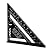 7 inch Rafter Square Aluminum Alloy Double Scale Triangle Ruler Angle Ruler Carpenter Triangle Square Rafter Tool Mensurement Tool for Woodworking and Carpentry