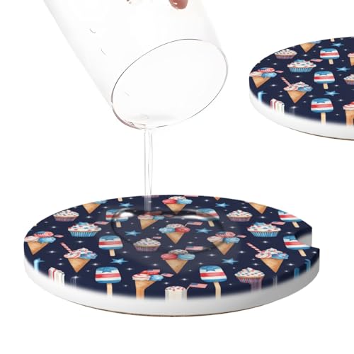 Portavasos para carro 2 piezas cerámica 2.56 pulg miniatura 4