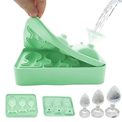 Stampo per ghiaccio Rigolo Vassoio per cubetti di ghiaccio con coperchio in silicone per adulti, creativo di novità stampo per Whisky Bevande Festa Compleanno impilabile e riutilizzabile contenitori