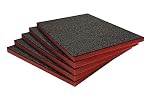 Shadow Foam Multi-Packs - Pack of 5: 600mm x 420mm x 30mm | Cut and Peel Foam for Tool Boxes, Tool Chests, Flight Cases & Tool Storage | Lean, 5S, Kaizen & Storage Boxes (30mm, Red)