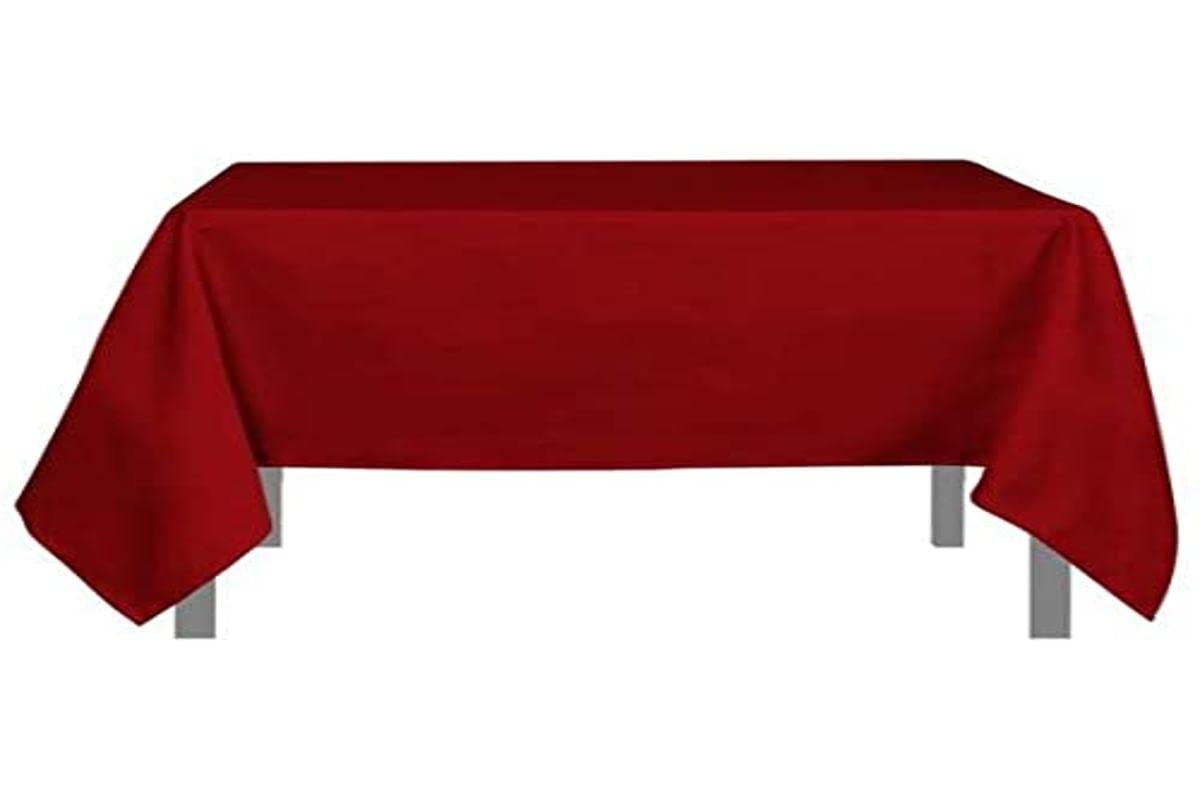 Soleil D'ocre Red Alix Tablecloth, Polyester, 140 X 140 Cm