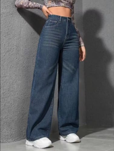Image of Nifty Women's Denim Stretchable Baggy Fit Jeans || Available in Multiple Shades