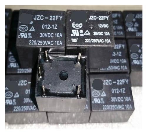 Relé de 5 pines JZC-22FY con capacidad de 10A y aislamiento magnético seguro 12V
