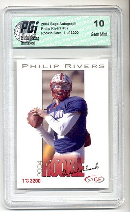 Lot 2 Cartes Philip Rivers Rookie 2004 Press Pass (#CL 3/9 & #SB 7/9) - Beau !