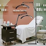 ➤【Lampe à cils sans ombre】Cette lampe prothésiste ongulaire de 54 cm de qualité professionnelle offre un éclairage sans ombre, parfait pour les extensions de cils, la mise en forme des sourcils, les tatouages et le nail art. La tête lumineuse pivote à 360° pour éliminer les ombres et les angles morts, couvrant ainsi toute la zone, idéale pour un travail précis. La tête de lampe en demi-lune est également pliable pour s'adapter à toutes les formes d'éclairage et laisser libre cours à votre créativité.
