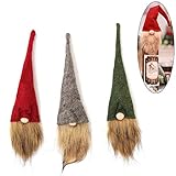 Süßes Design: 3verschiedene Arten von Weihnachtsdeckeln für Weinflaschen für Sie, süß und stilvoll, damit Sie Ihre Weinflaschen schmücken, sehr gut geeignet für Weihnachtsferien.