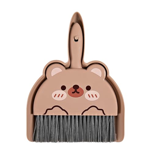 Set Mini Recogedor y Cepillo de Mano, Portátil y Compacto, PP Resistente, 18x23cm - Diseño con Clip Recesado para Fácil Almacenaje, Limpieza en Hogar y Oficina (Aparte)