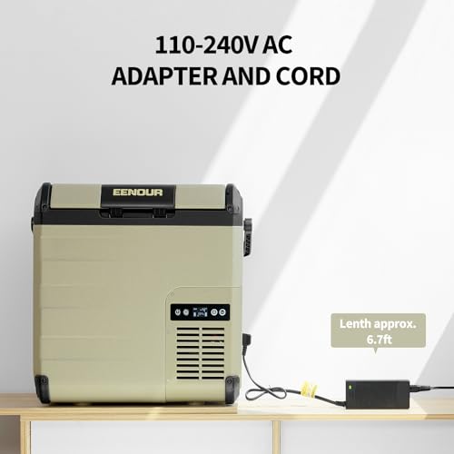 Image of EENOUR 110240V AC Adapter Power Cord for D Series Portable Refrigerator, Compatible with D18, D35, D45