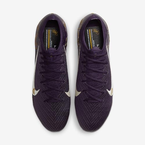 Nike Mercurial Vapor 16 Elite Kylian Mbappe FG Low-Top Soccer Cleats (FQ8683-500, Grand Purple/Pale Ivory)4