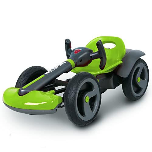 Rollplay Flex Kart 6V Electric Go Kart for Children Aged 2-5 Featuring Space-Saving Folding Function, Easy Push Start Button, and a Top Speed of 2 MPH, Green - Thumbnail 2