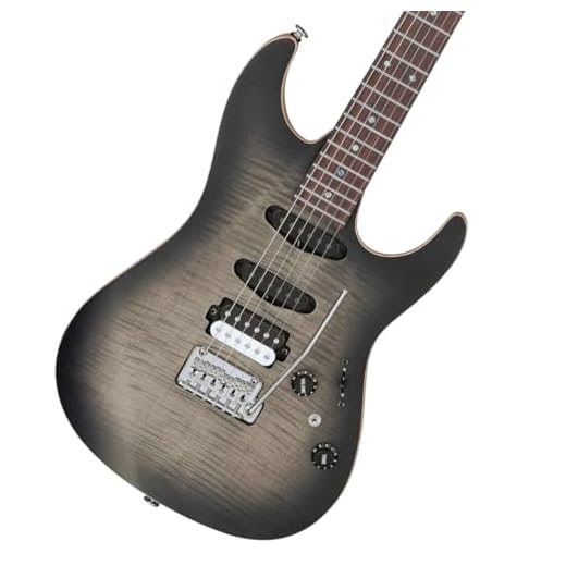 Ibanez Tom Quayle TQM2 Signature Electric Guitar - Charcoal Black Burst Flat