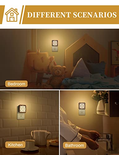 Doresshop Night Light, Vintage Nightlight,2 Pack 3000K/5000K Dimmable Nightlights,Led Night Lights Plug Into Wall,Plug In Night Light,Dusk To Dawn Sensor,Decorative Night Lights For Bathroom Bedroom #TOP5