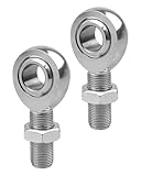 3/4” Heim Joint Rod End Kit, Left and Right Hand Thread 750” Chromoly Joints Panhard Rod End Kit, for Steering Suspension Traction Bars with Jam Nuts 2 Pcs