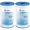 Tier1 Spa Filter Cartridge Replacement for Freeflow Spas Legend 2 Pack | Compatible with PFF50P4, FC-2401, Unicel 5CH-45 | 10" x 5-5/16" | Trilobal Fabric | Washable & Reusable | High Flow Filter
