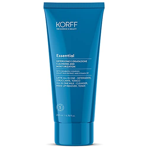 Korff Essential All in One Milk 200ml | Cleanser, Make Up Remover, Toner