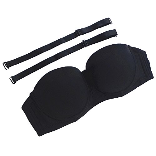 Image of Women's Strapless Bra B /C /D /DD /DDD /G 1 /2 Cup Seamless Plus Size Balconette Bra H059