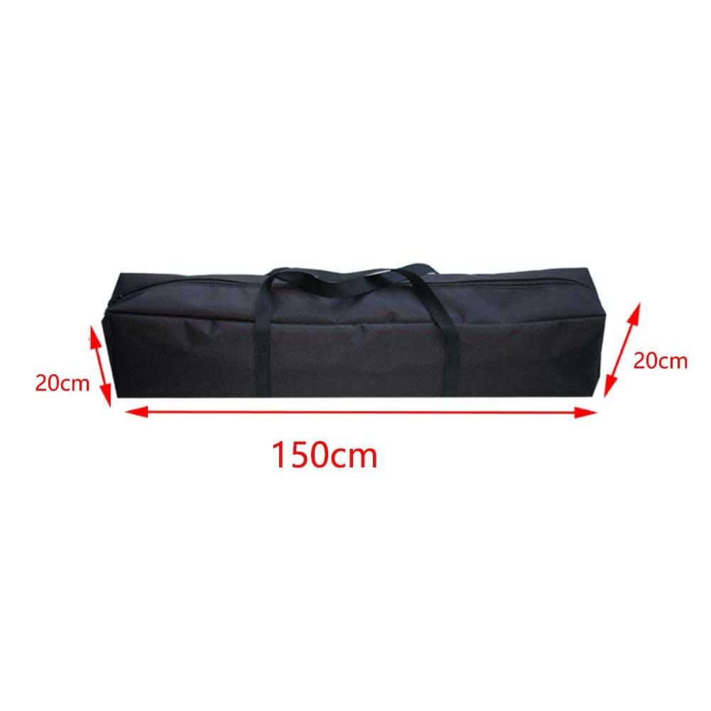 Borsa portaoggetti ombrellone spiaggia Oxford resistente tracolla nero 150x20x20 cm