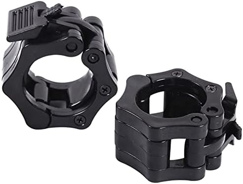 EastyGold Barbell Clamps Olympic Spinlock Collars Dumbbell Clips Weight Lifting Bar Lock Quick Release Professional Barbell Buckle 1 Pair for Gym Exercise Fitness Body Building 2 Inches